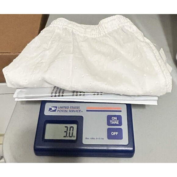 Marina Luna Womens S Eyelet Embroidered White PJ Shorts or Swim cover Shorts NWT - Picture 12 of 12